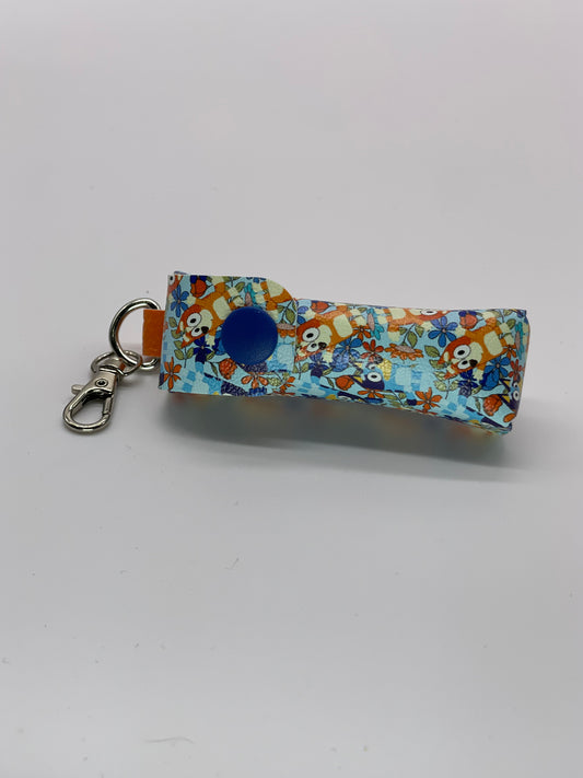 Bluey Floral Lippie Keychain