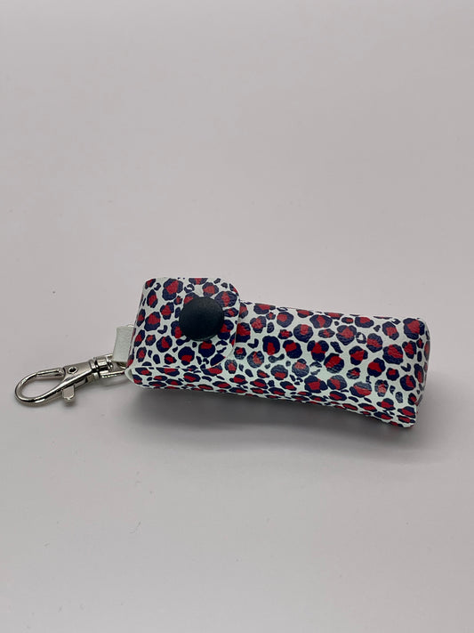 Americana Leopard Lippie Keychain