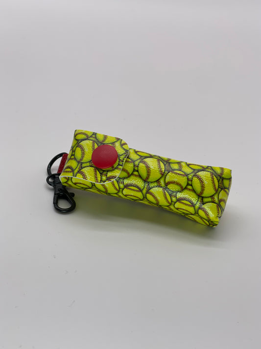 Softball Lippie Keychain