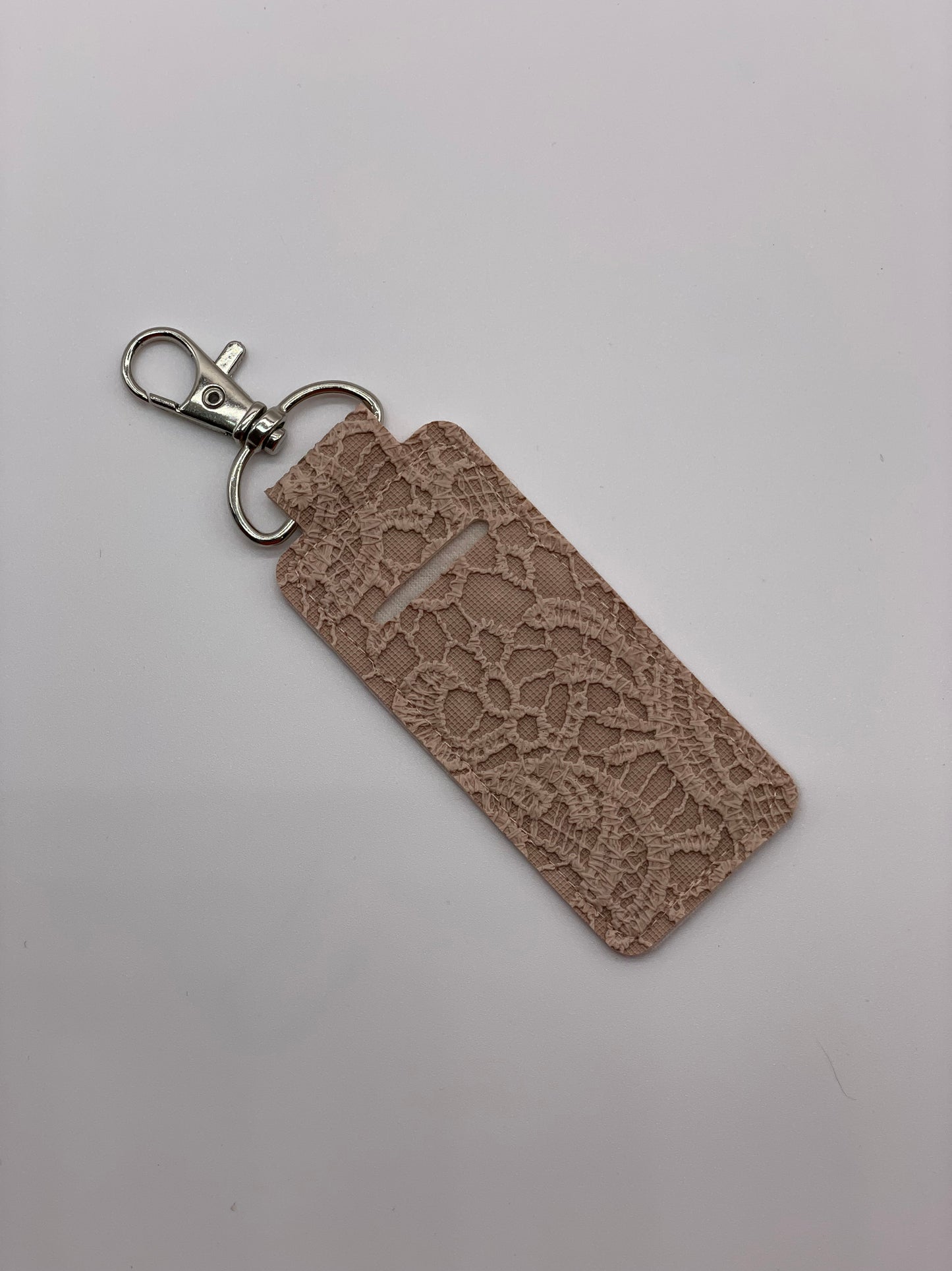 Dusty Peach Butterlace Flat Lippie Keychain