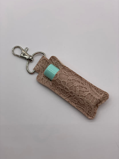 Dusty Peach Butterlace Flat Lippie Keychain