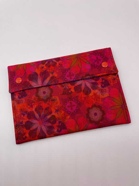 Red Kaleidoscope Lace Kindle Sleeve