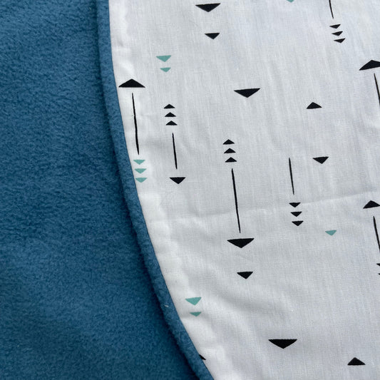 Point Me to Teal + Teal Fleece Boppy Pillow Cover