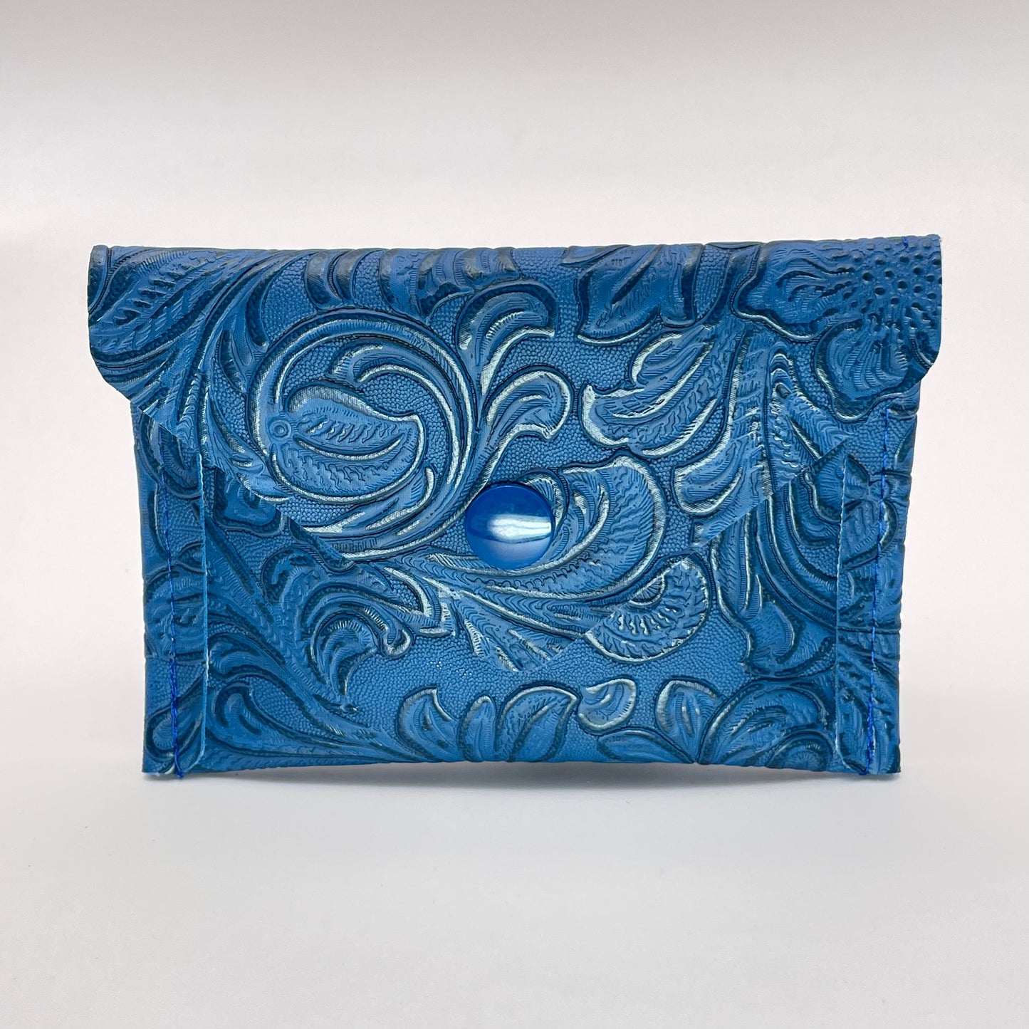 Indigo Embossed Card Wallet