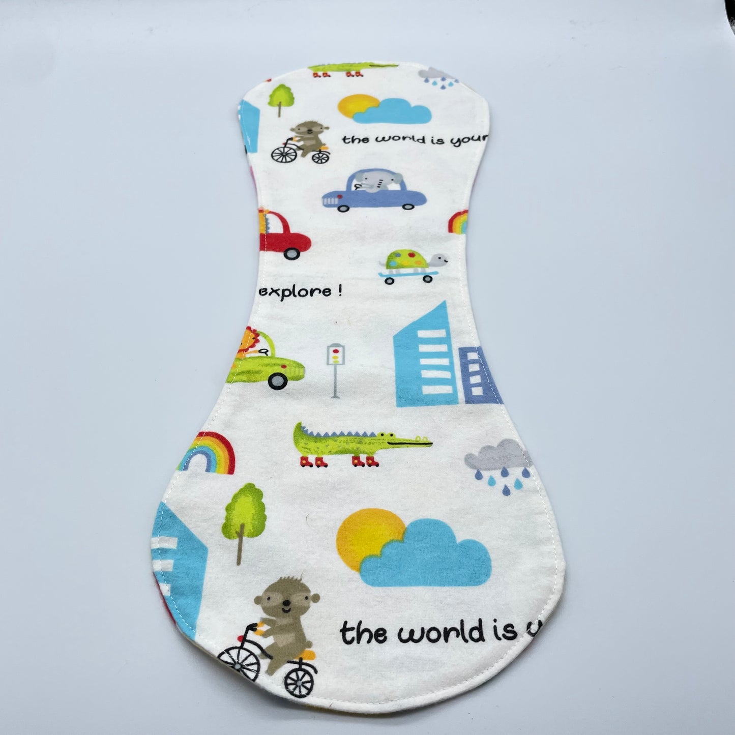 Explore the World Burp Cloth