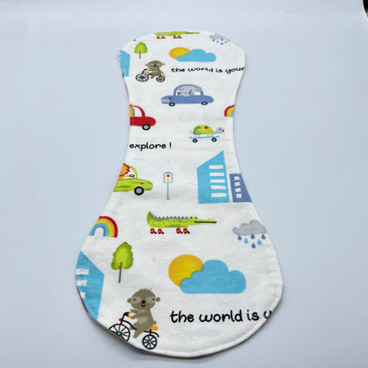 Explore the World Burp Cloth