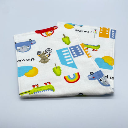 Explore the World Burp Cloth