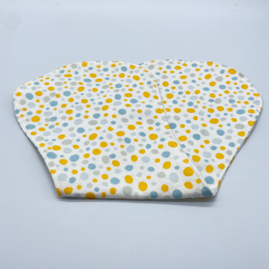 Blue & Yellow Dots Burp Cloth