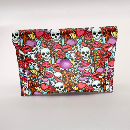 Skulls + Roses Card Wallet