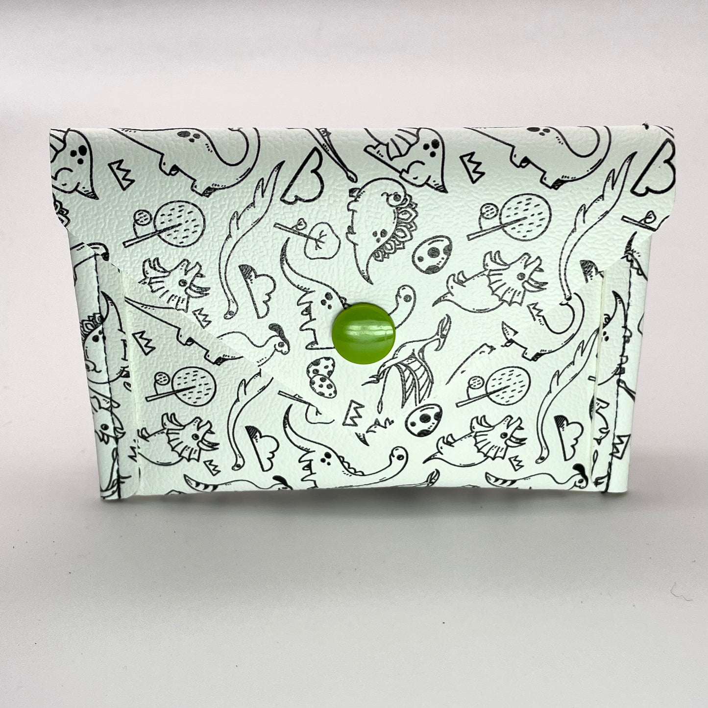 Dinosaur Color Me Card Wallet