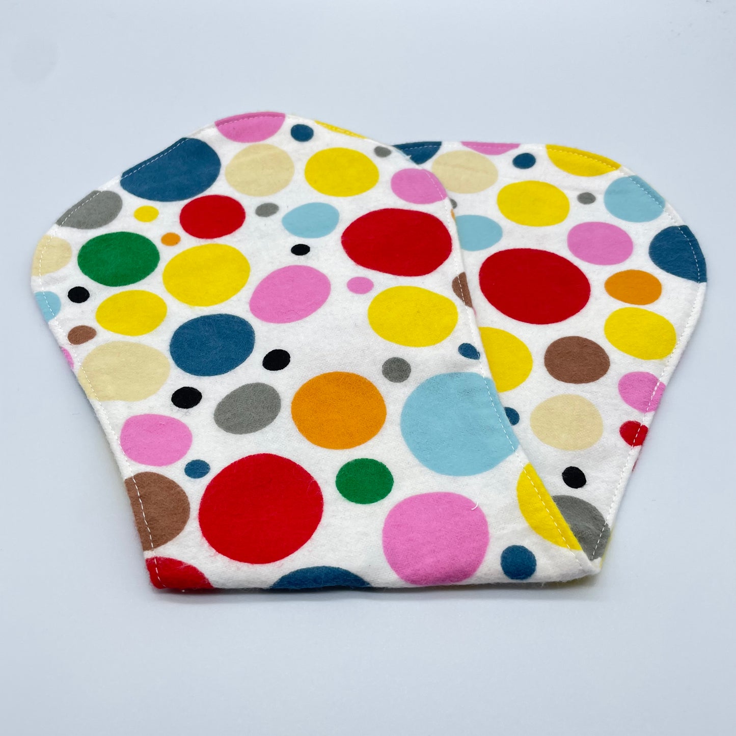 Large Primary Dots Burp Cloth