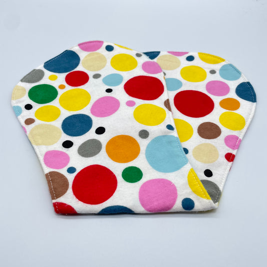 Large Primary Dots Burp Cloth