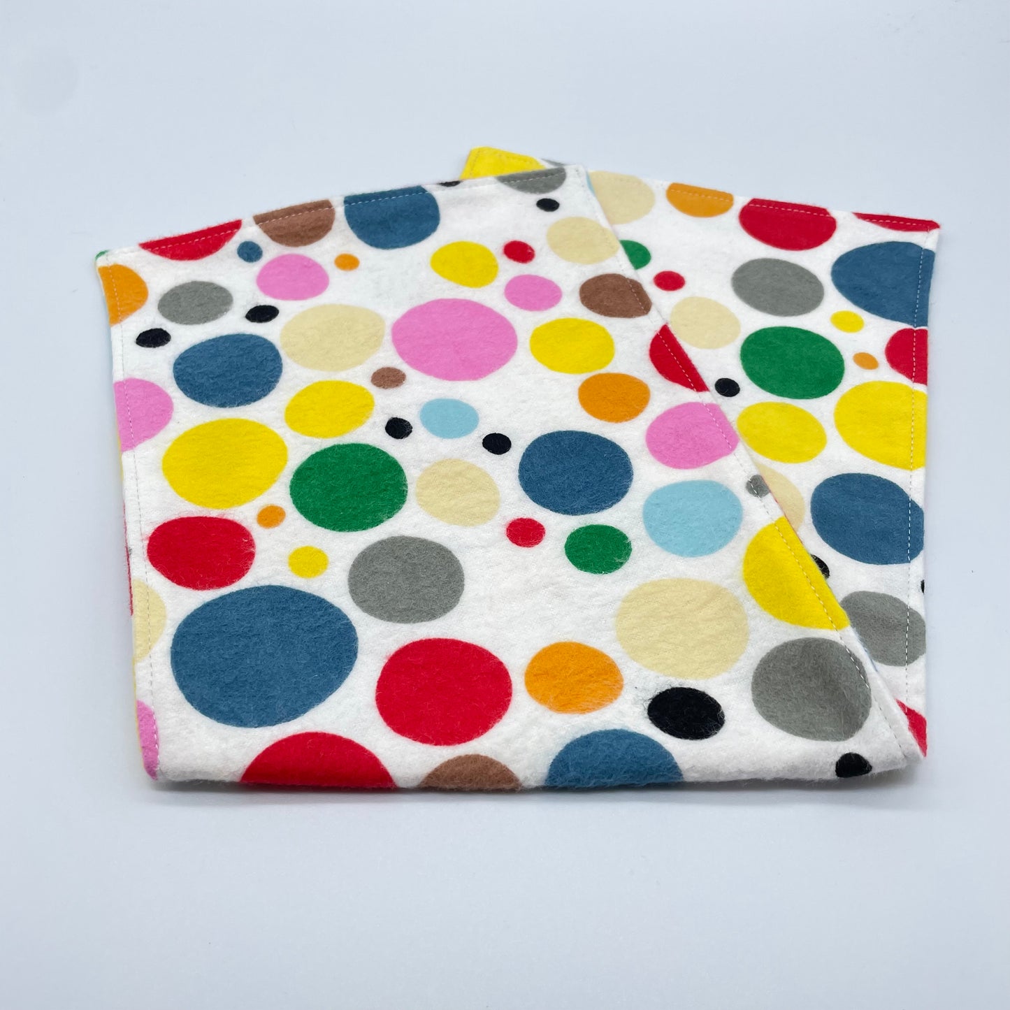 Large Primary Dots Burp Cloth