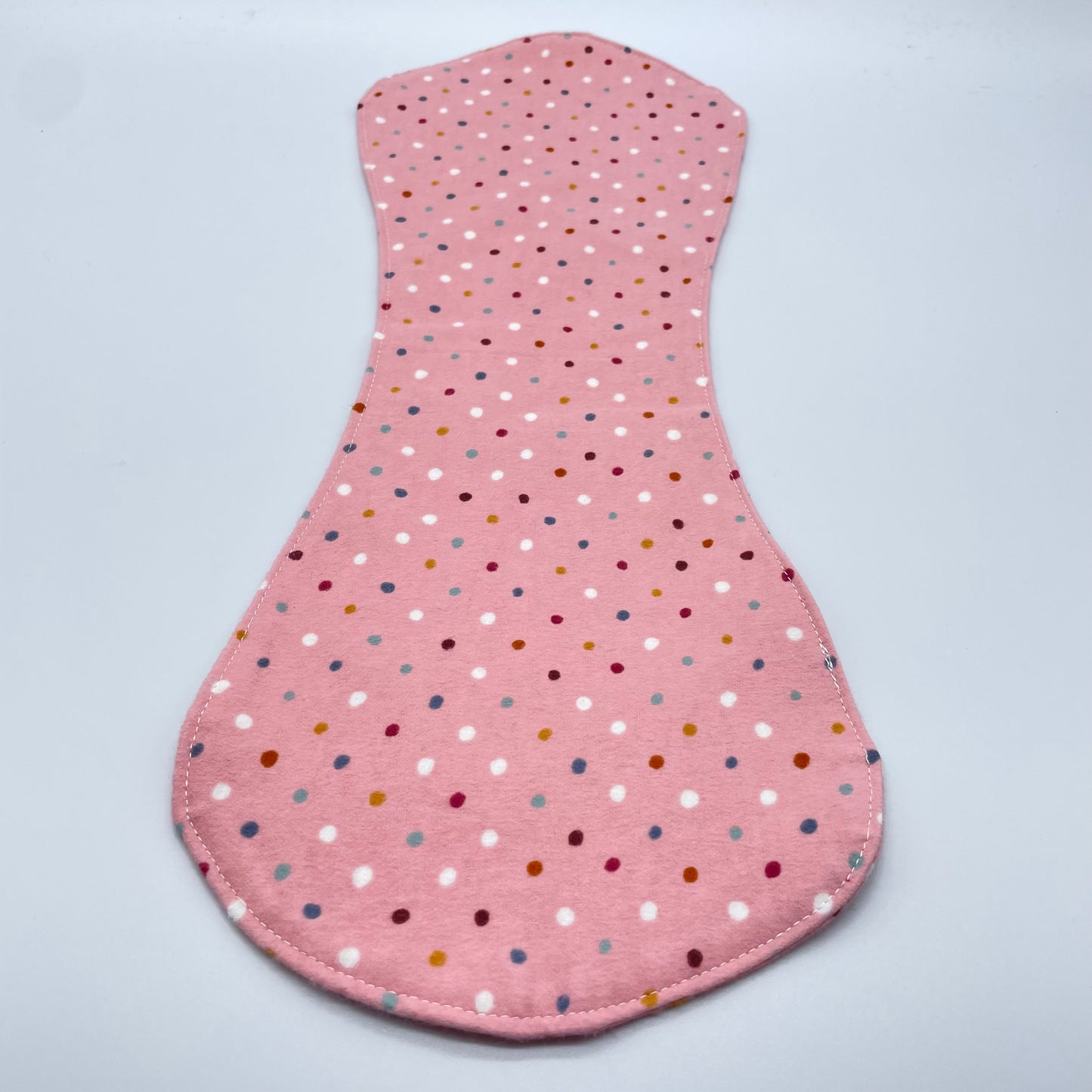 Mauve Pink Polka Dots Burp Cloth