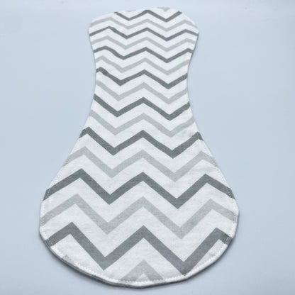 Gray Chevron Burp Cloth