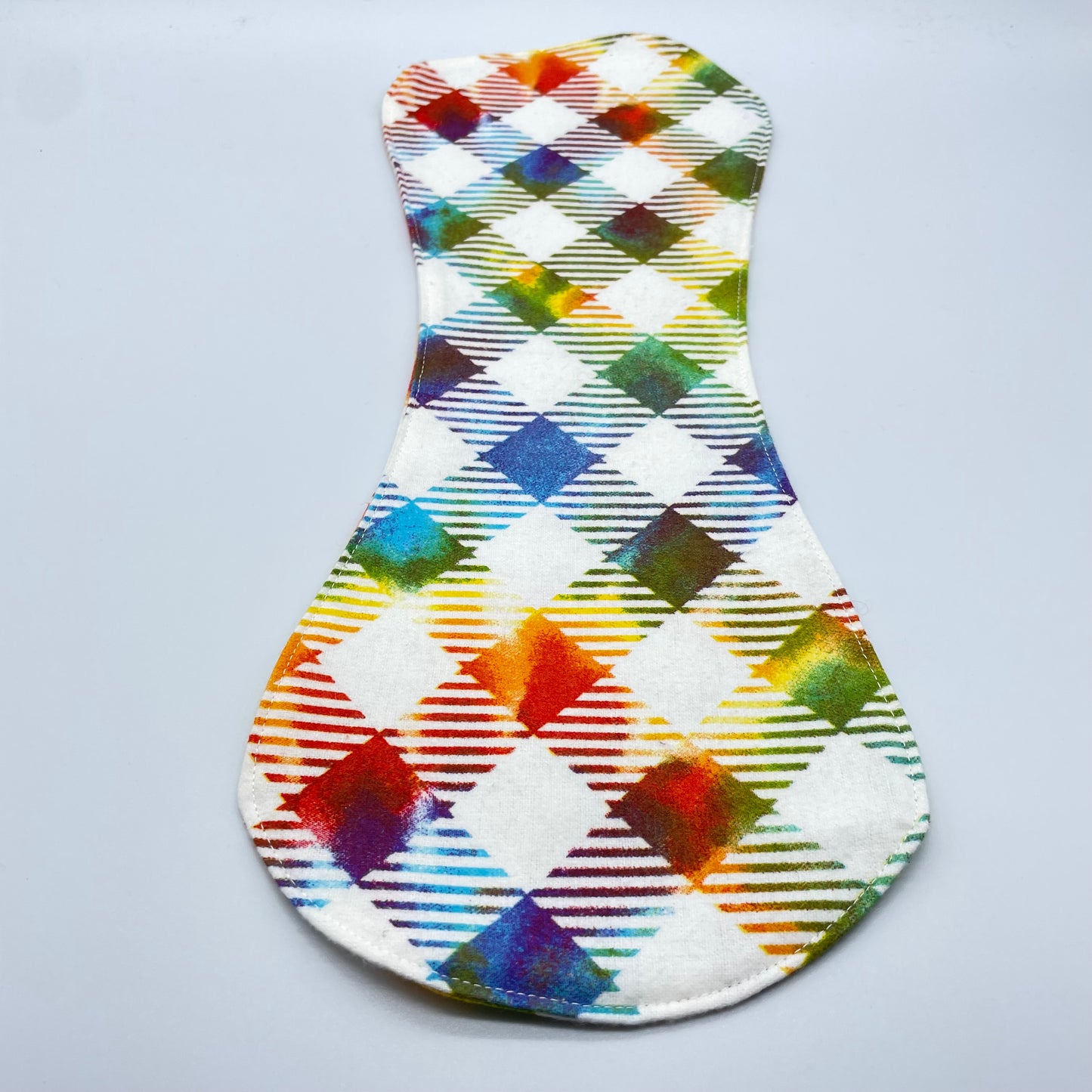 Tie Dye Plaid Burp Cloth