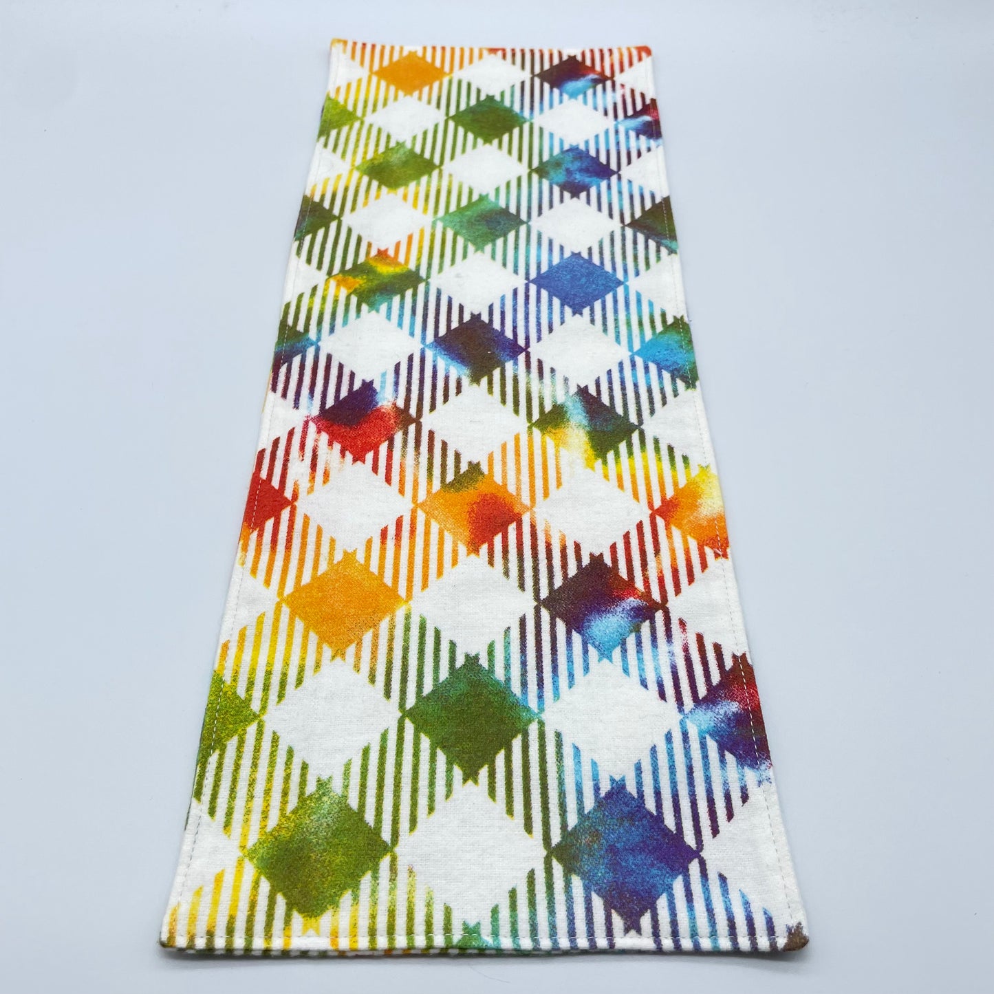 Tie Dye Plaid Burp Cloth