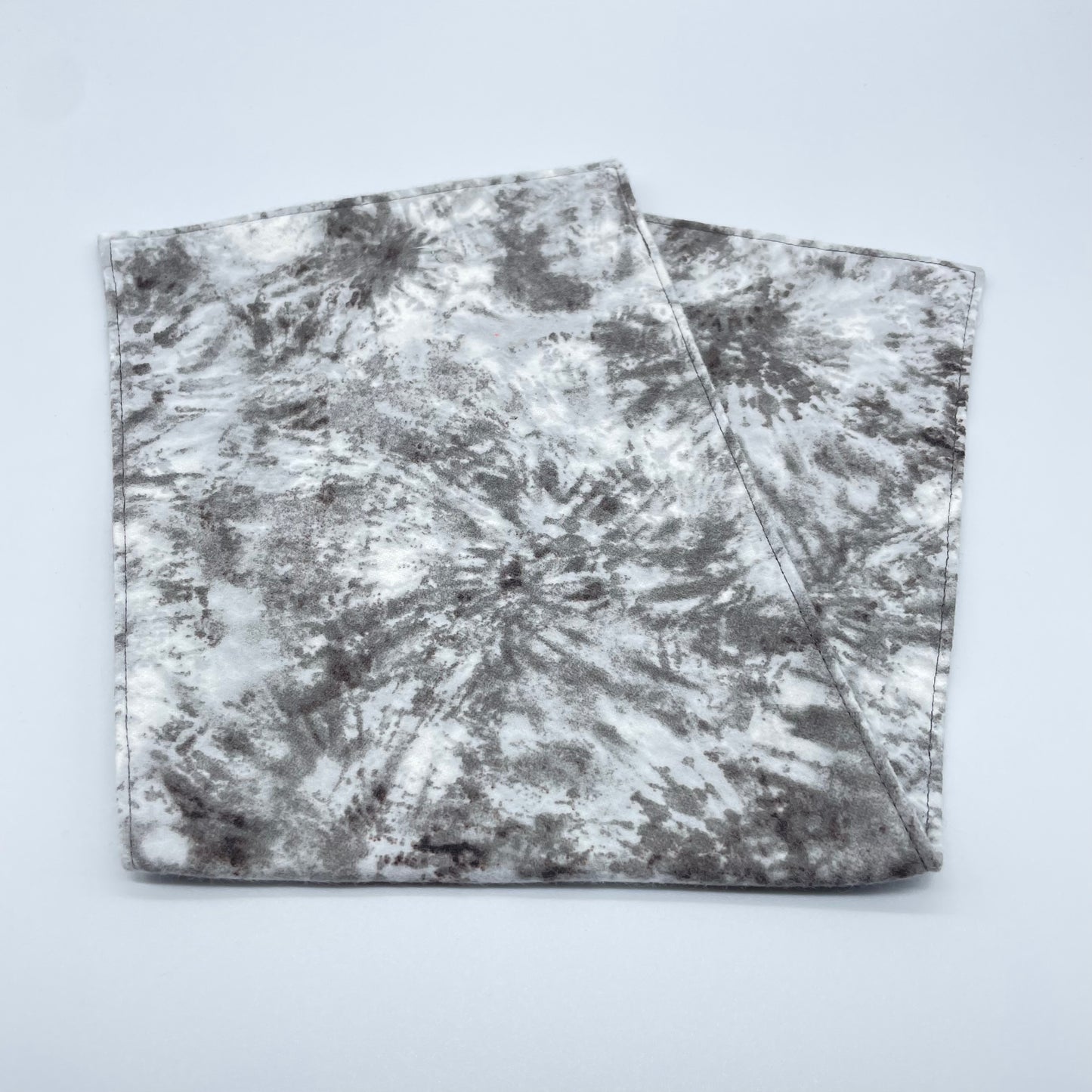 Gray Tie Dye Burp Cloth