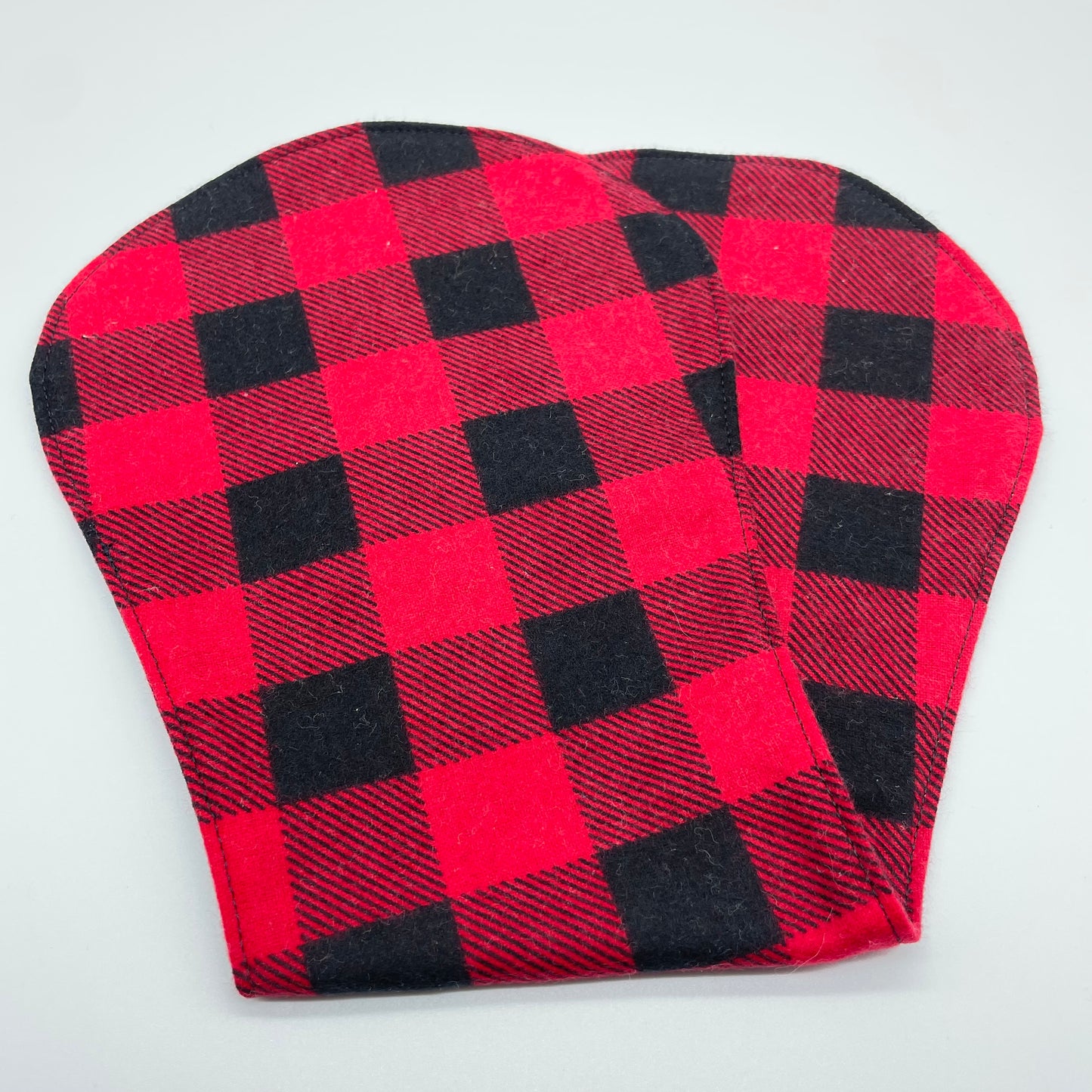 Red Buffalo Plaid Burp Cloth