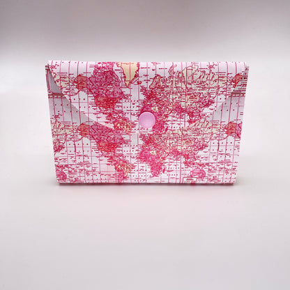 Pink Map Passport Cover