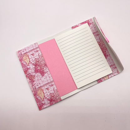 Pink Map Passport Cover