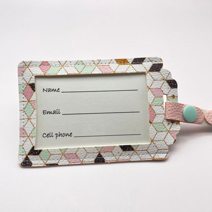 Cubed Deco Luggage Tag