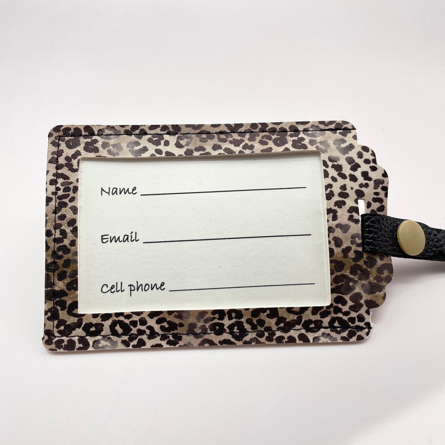 Leopard Luggage Tag