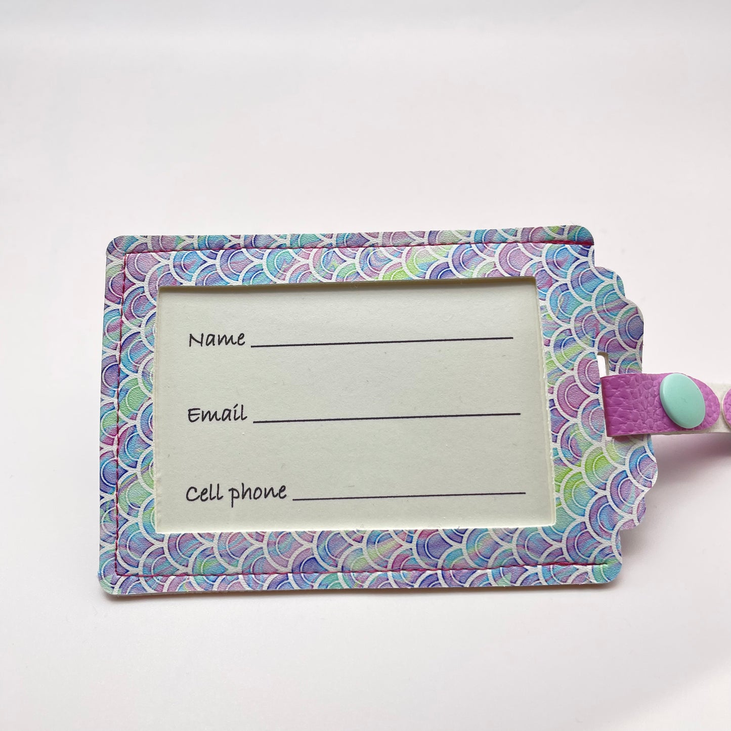 Mermaid Scales Luggage Tag