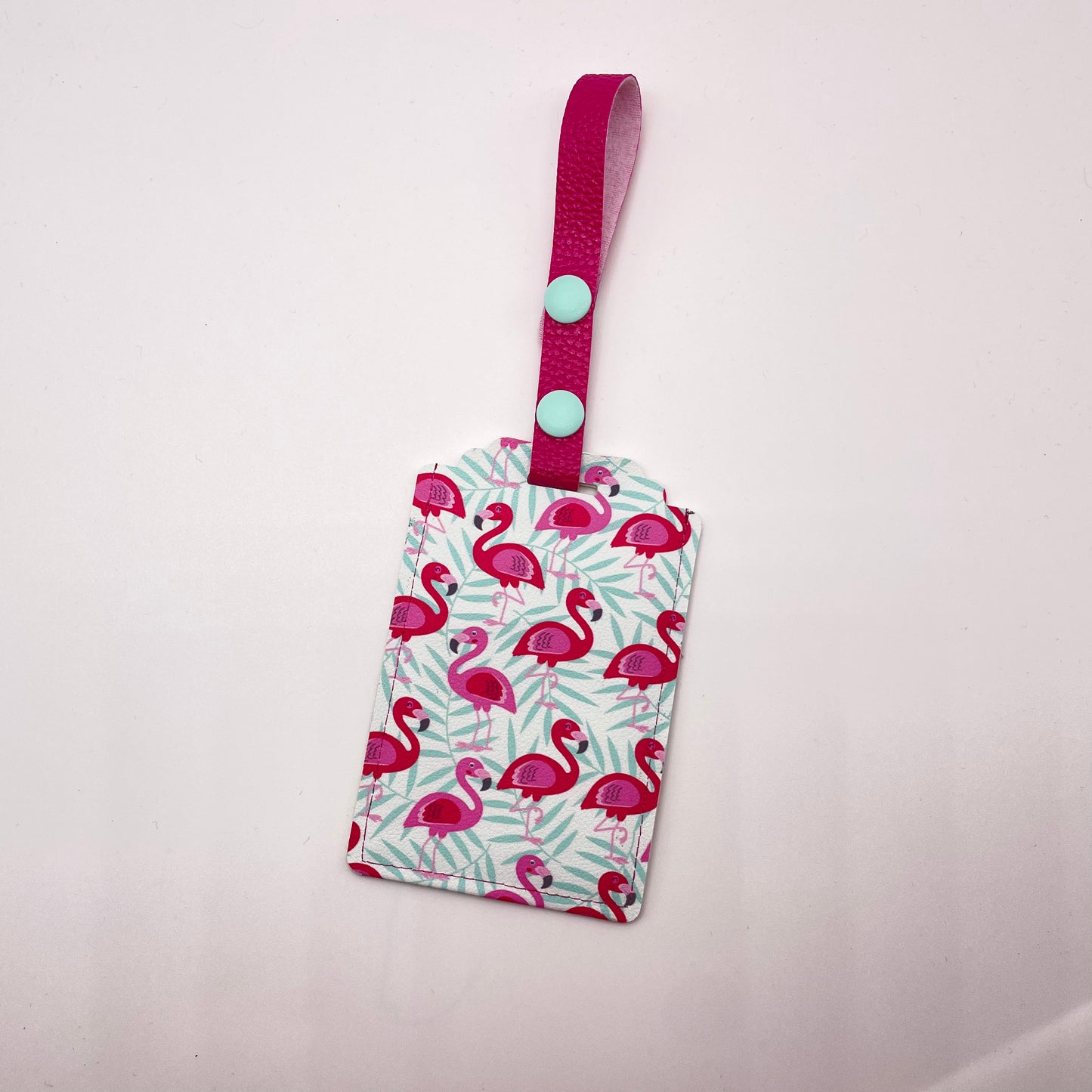 Flamingos & Ferns Luggage Tag