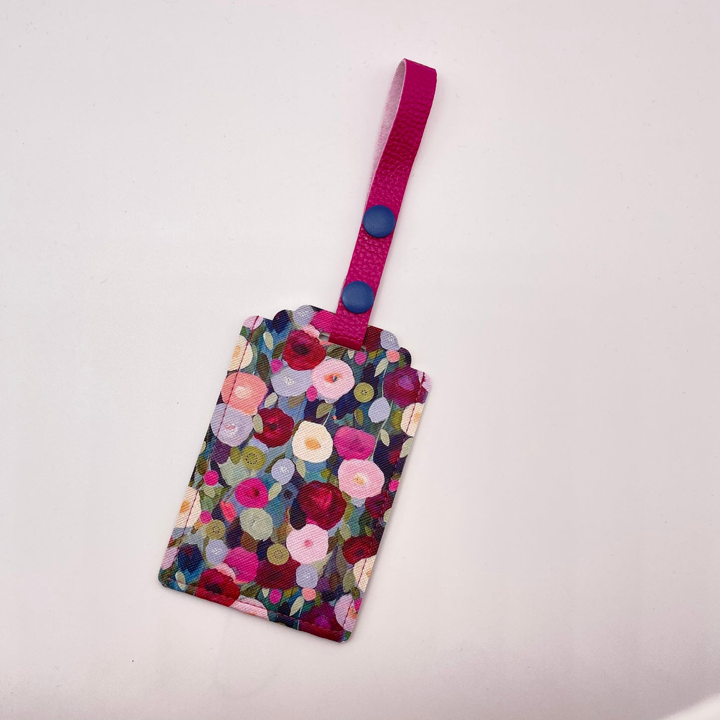 Textured Blooms Luggage Tag