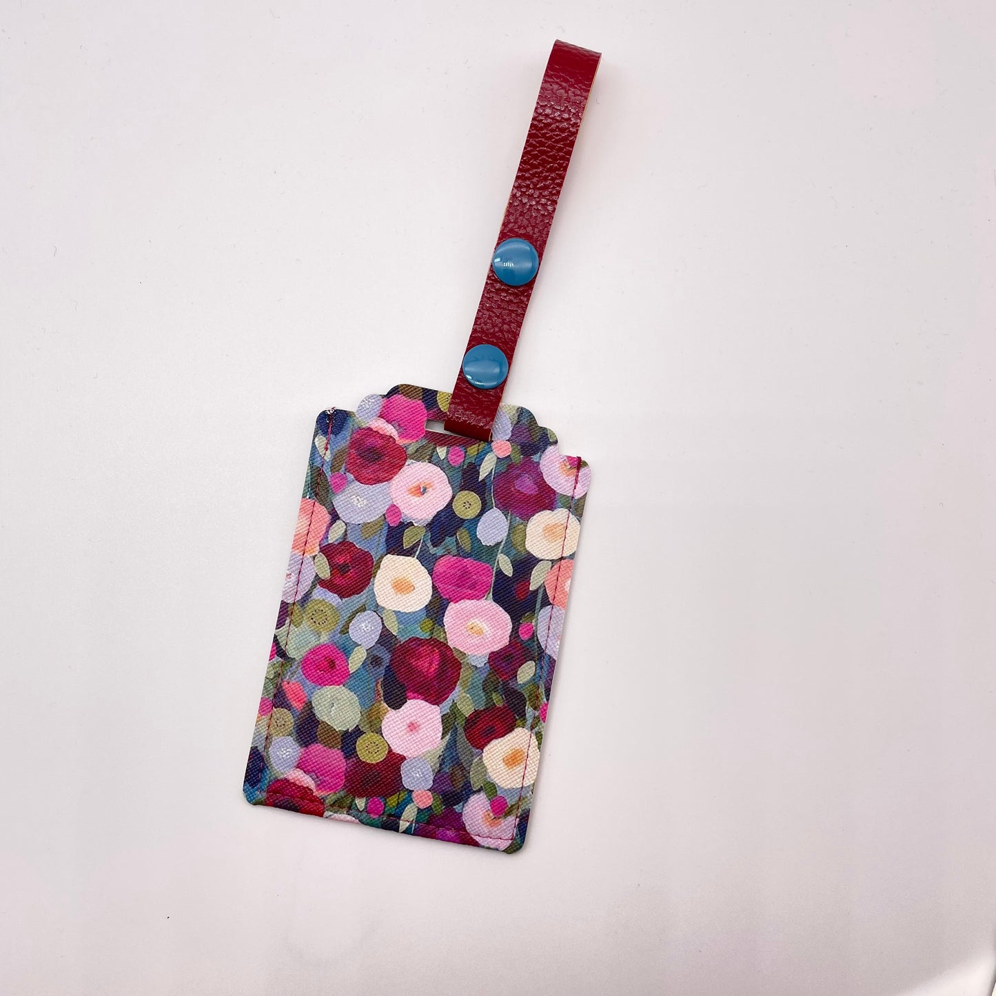 Textured Blooms Luggage Tag