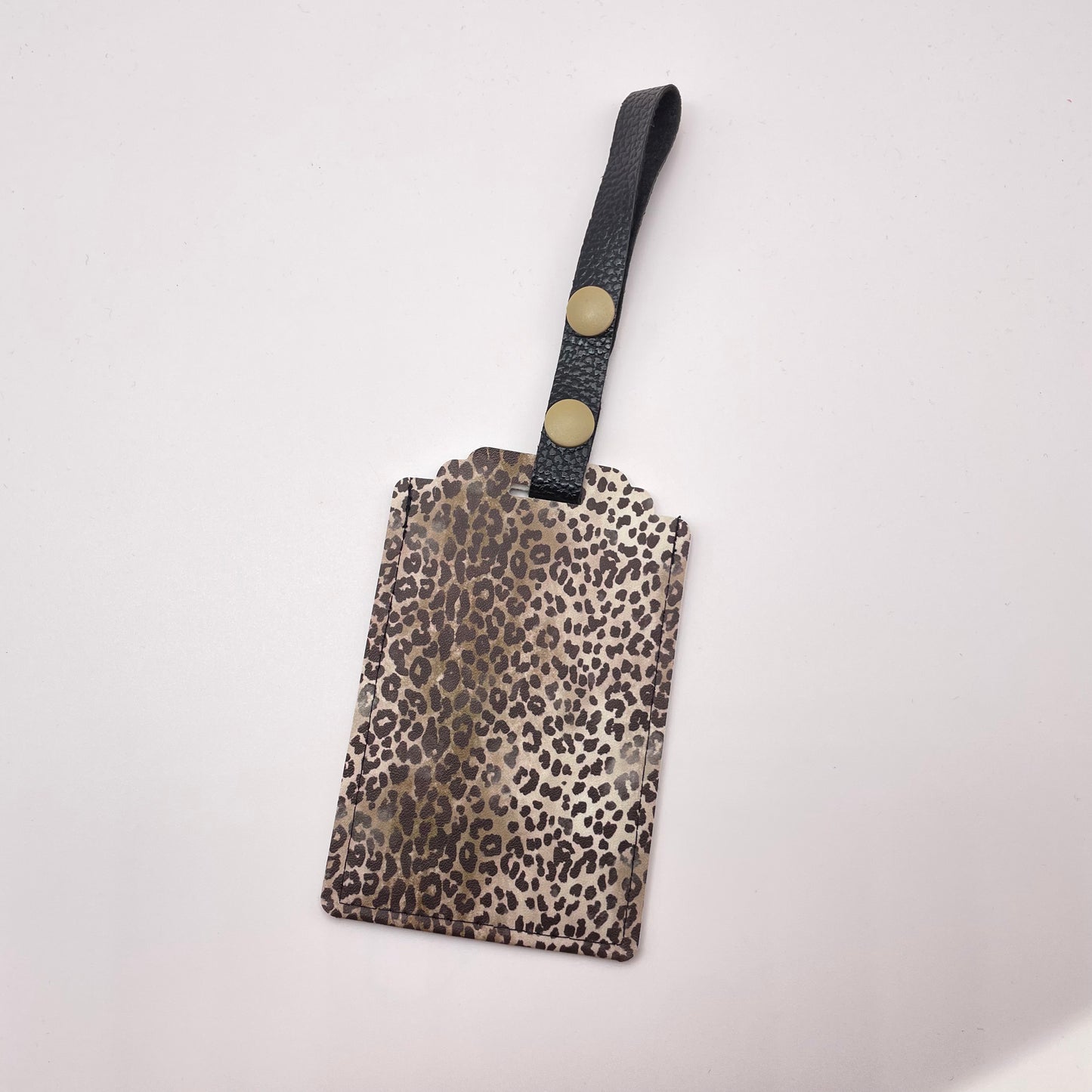 Leopard Luggage Tag