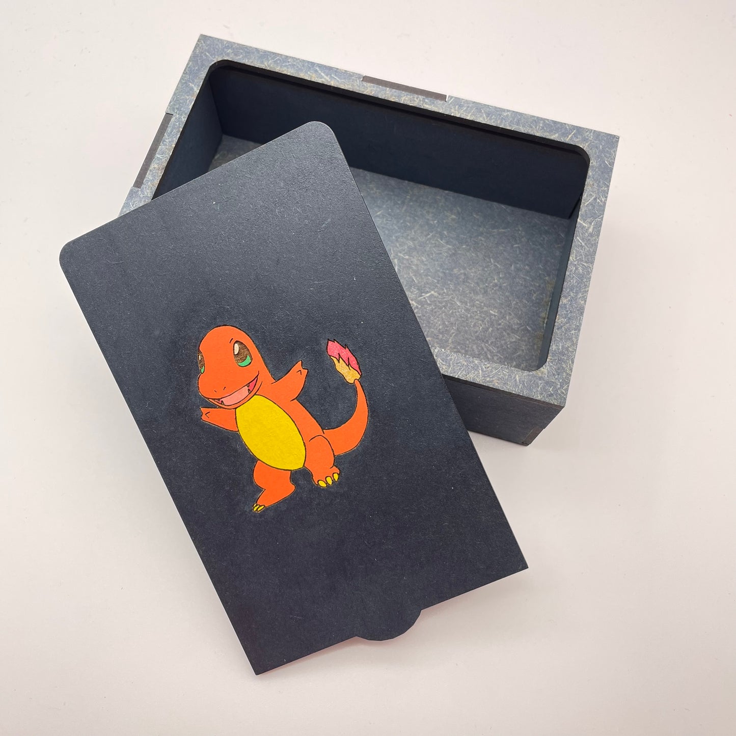 Navy Blue Charizard Pokémon Card Deck Box