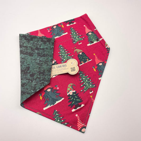 Gnome for the Holidays / Swamp Moss Dog Bandana