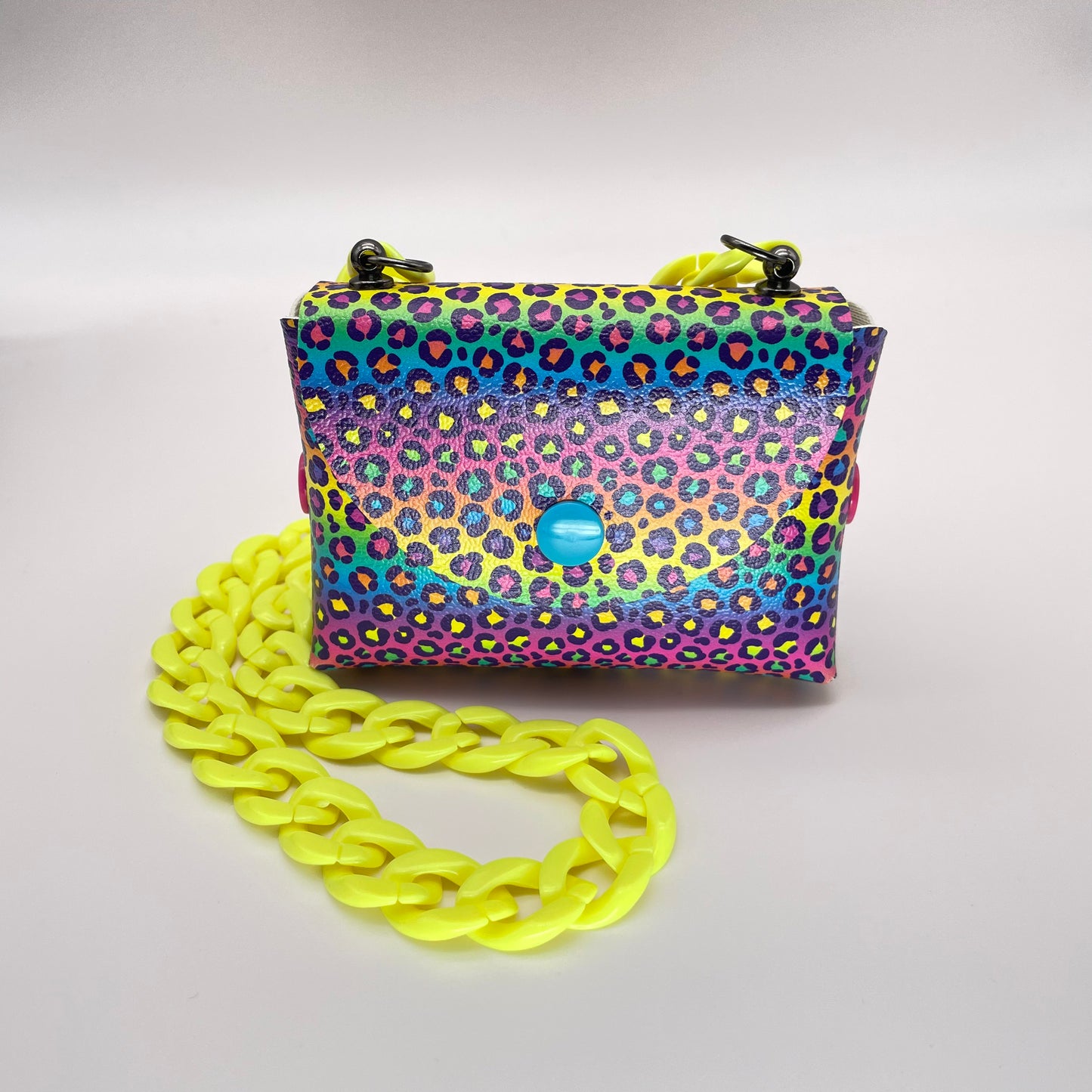 Rainbow Leopard Petite Purse