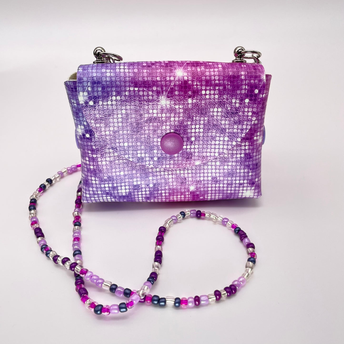 Purple Pixels Petite Purse