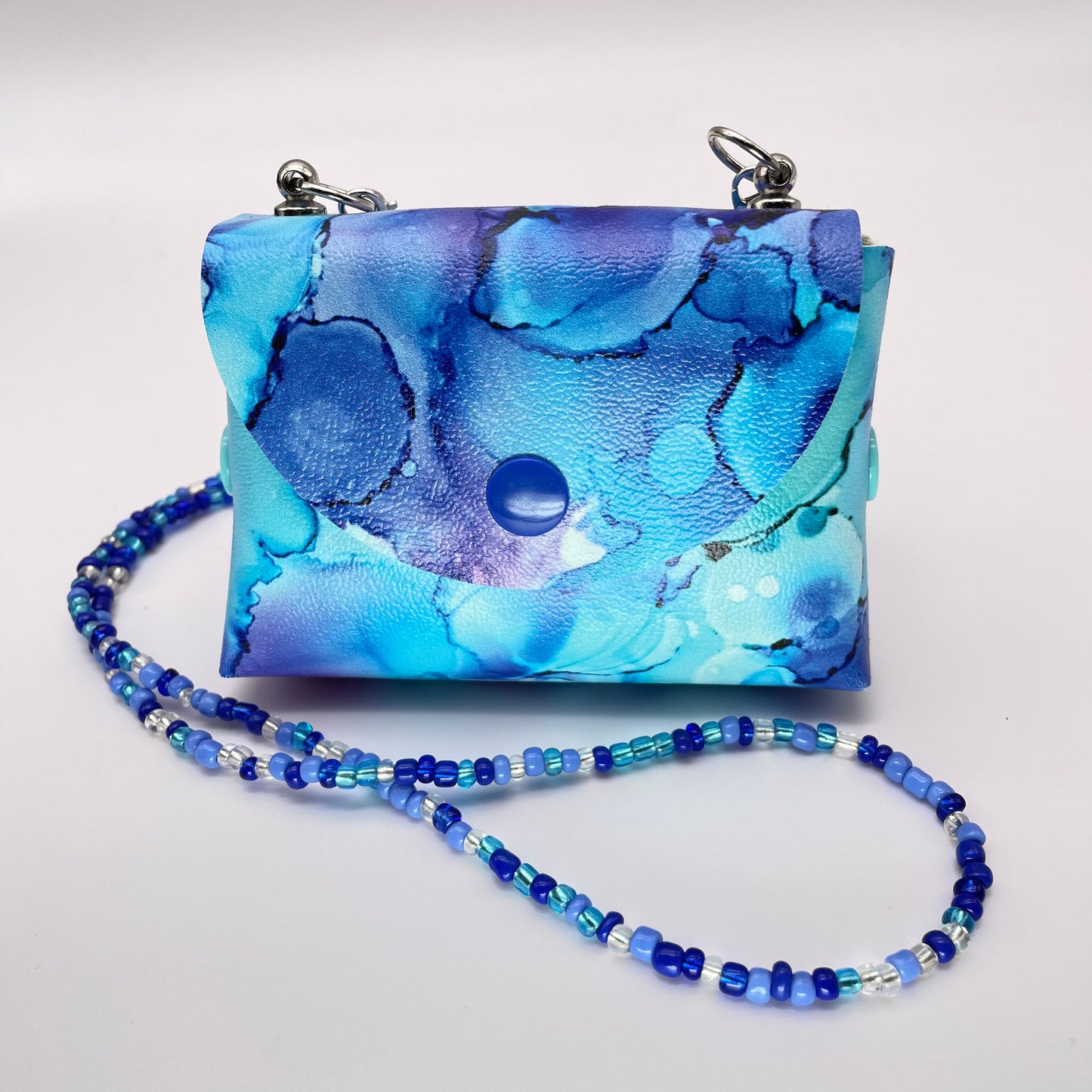 Underwater Blue Spill Petite Purse