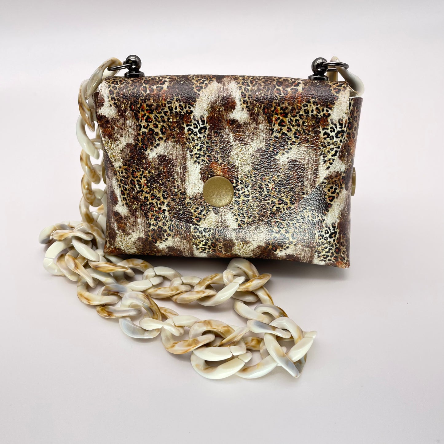 Leopard Brushstroke Petite Purse