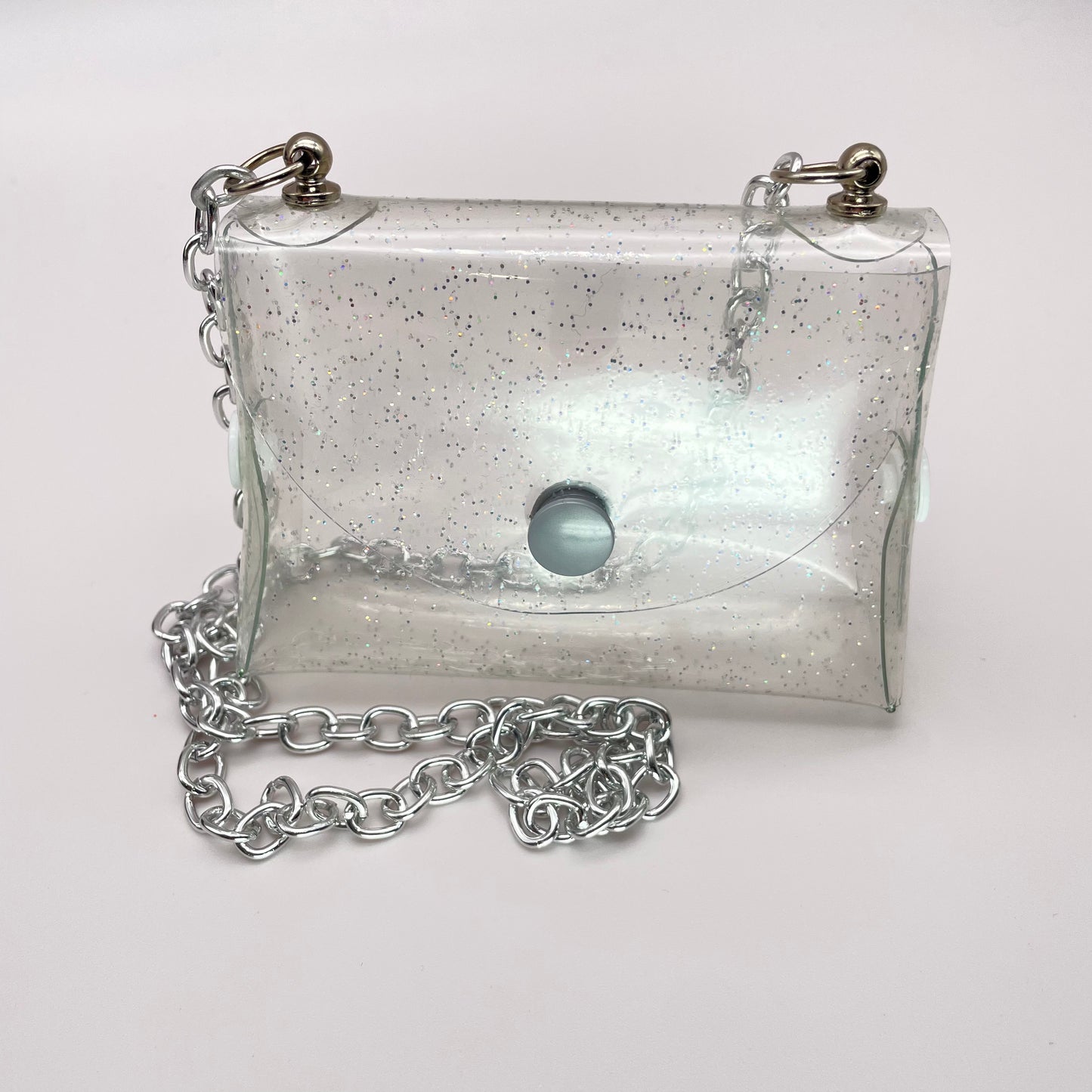 Clear Glitter Petite Purse