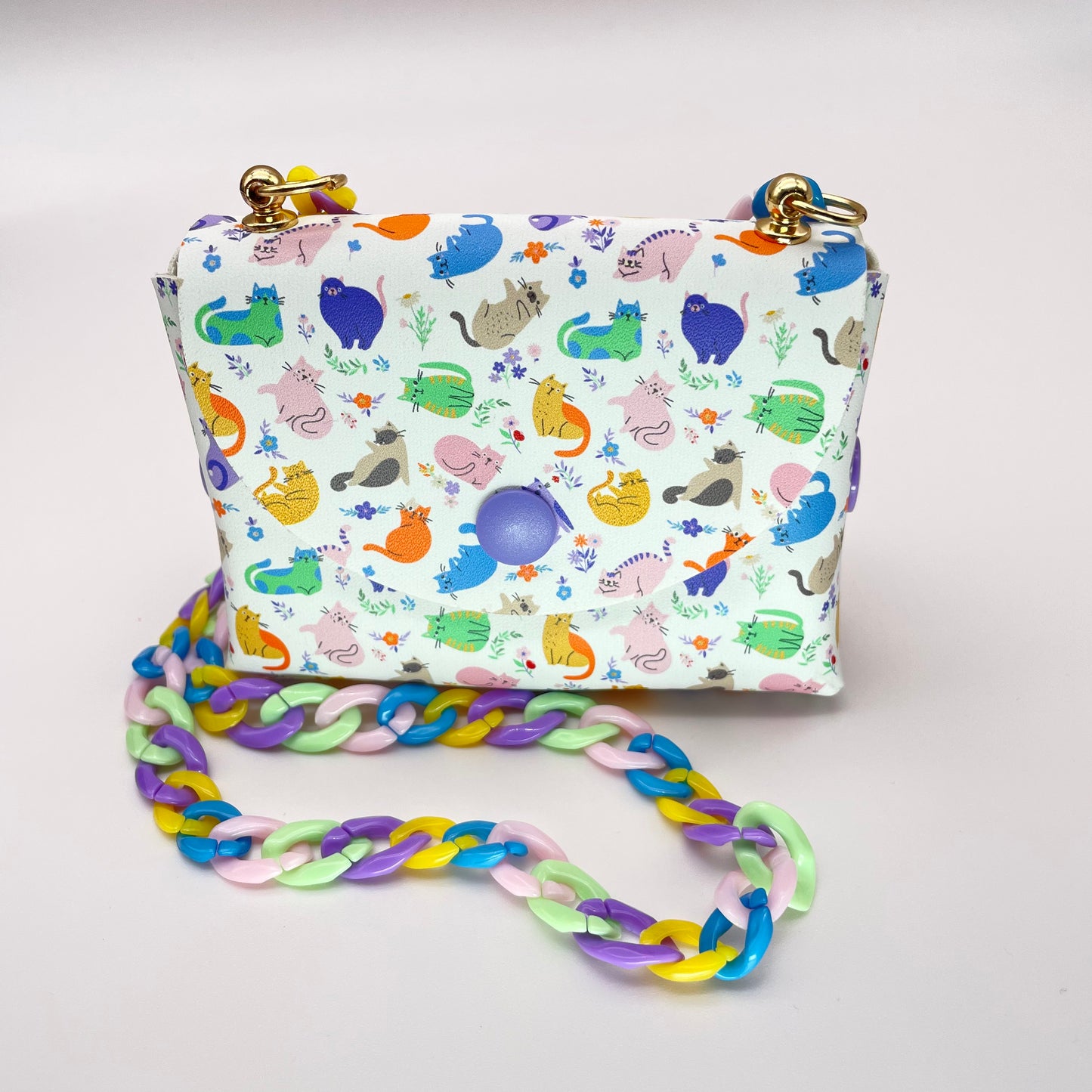 Colorful Cats Petite Purse