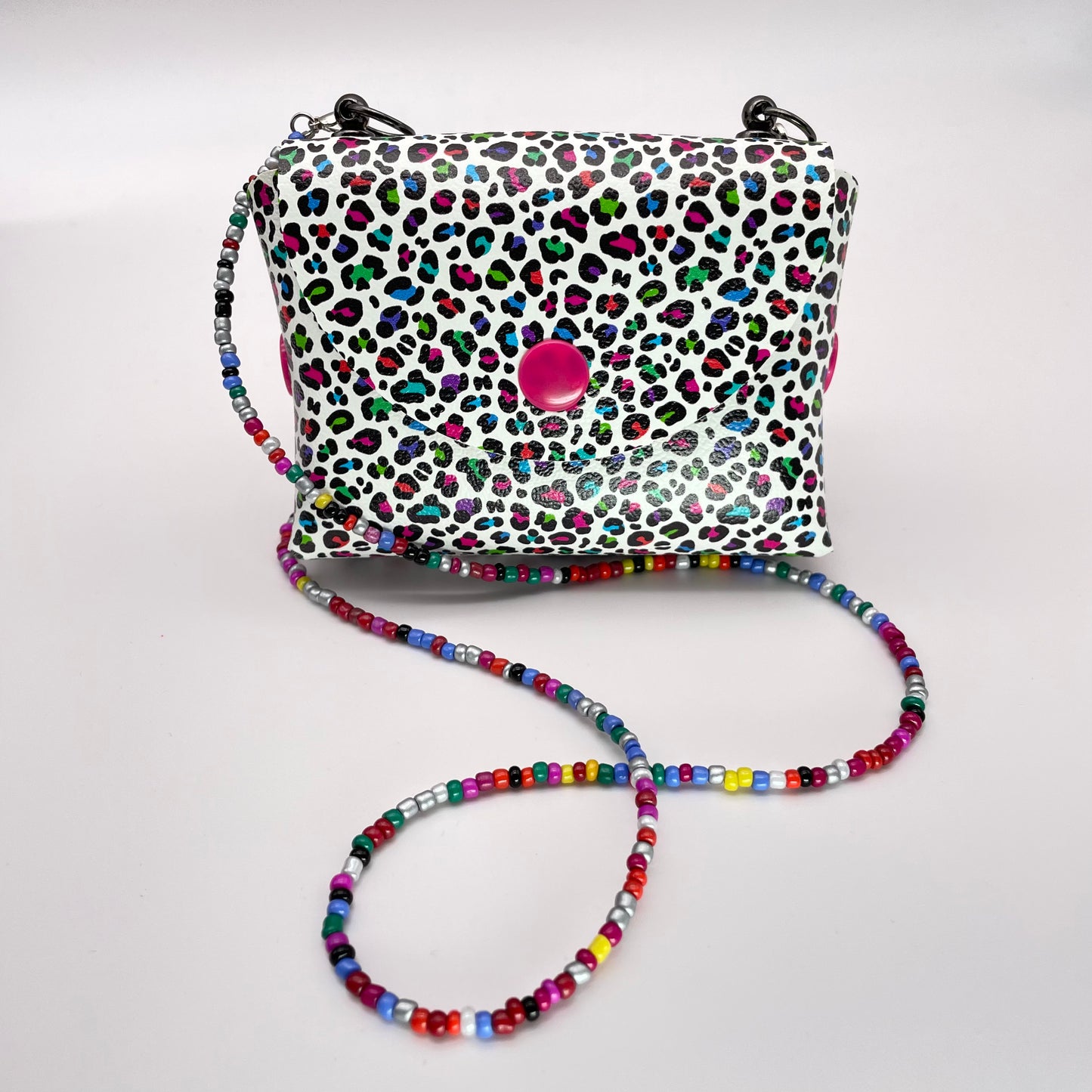 Rainbow Leopard Petite Purse