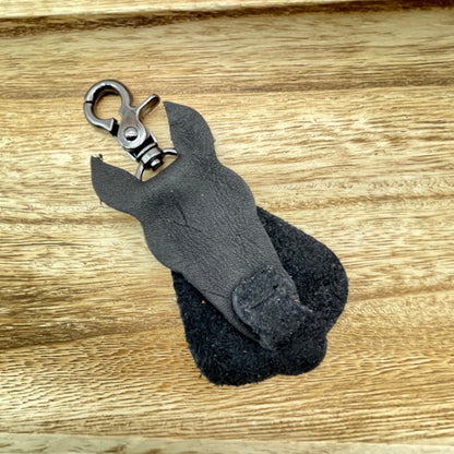 Genuine Leather Horse Keychain