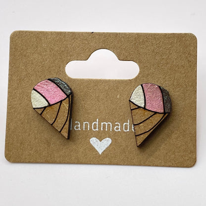 Ice Cream Cone Stud Earrings