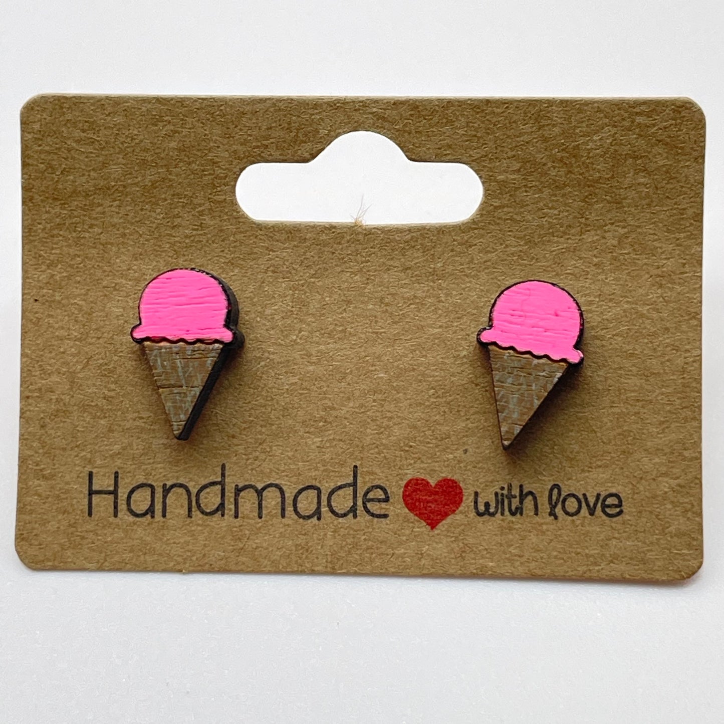 Ice Cream Cone Stud Earrings