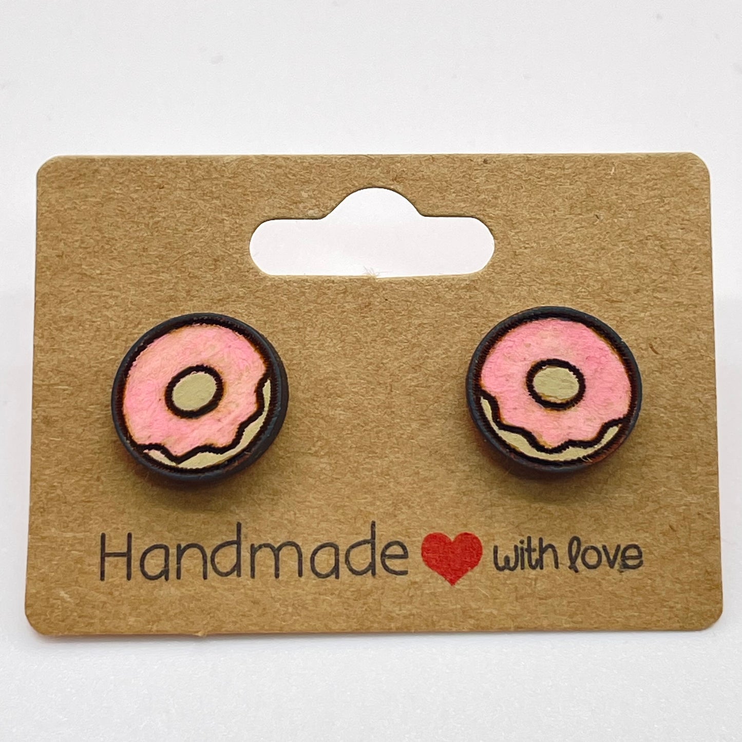 No Sprinkle Donuts Stud Earrings