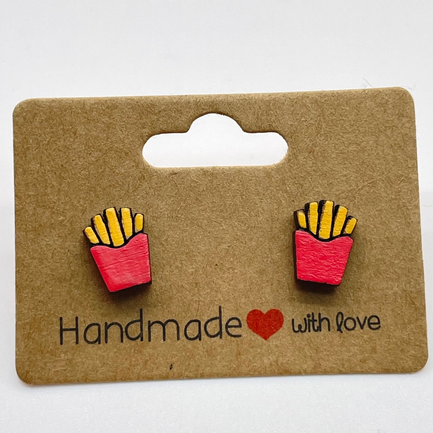 French Fries Small Stud Earrings