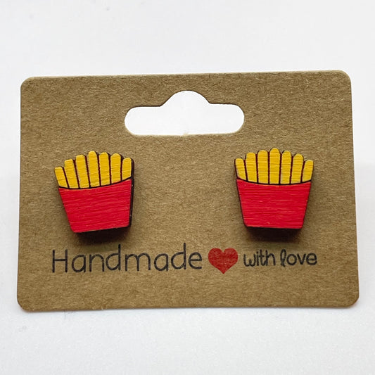 French Fries Large Stud Earrings