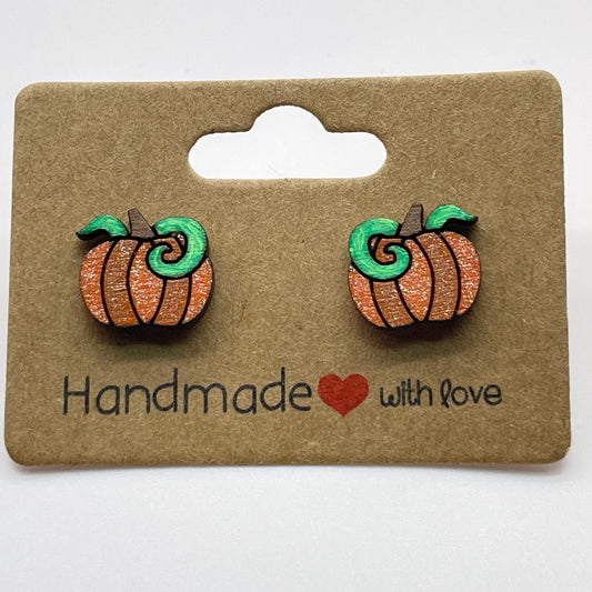 Pumpkin Stud Earrings