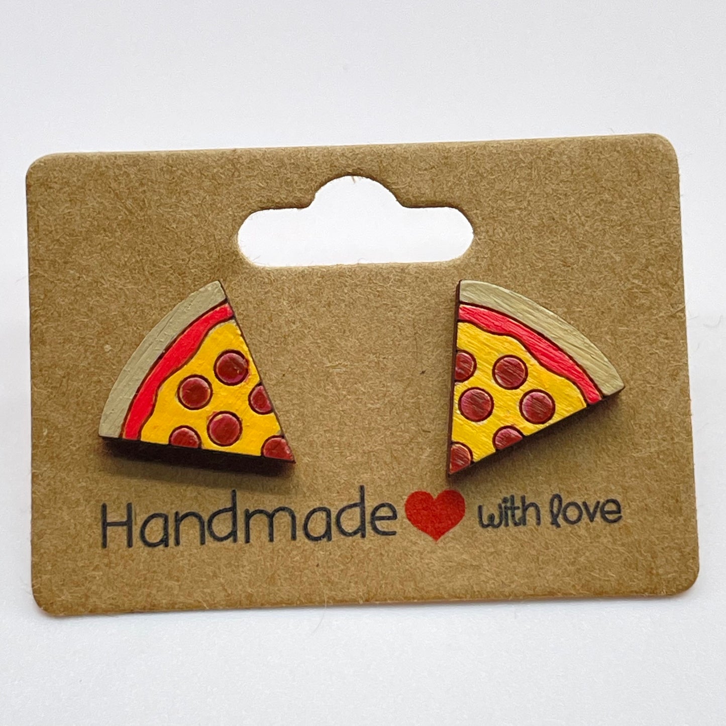 Pizza Slice Stud Earrings