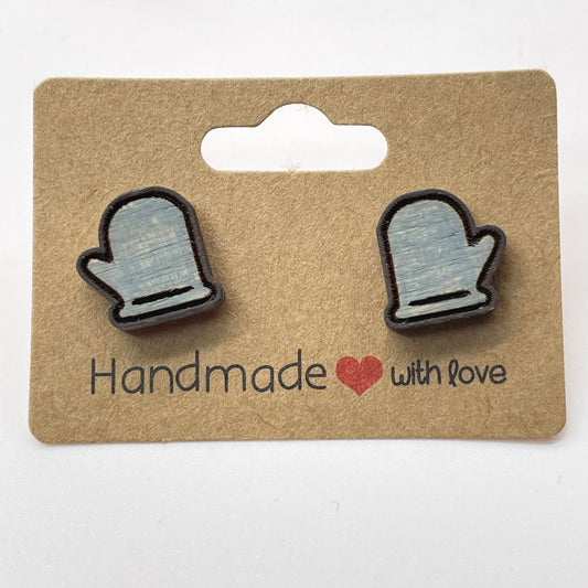 Oven Mitt Stud Earrings